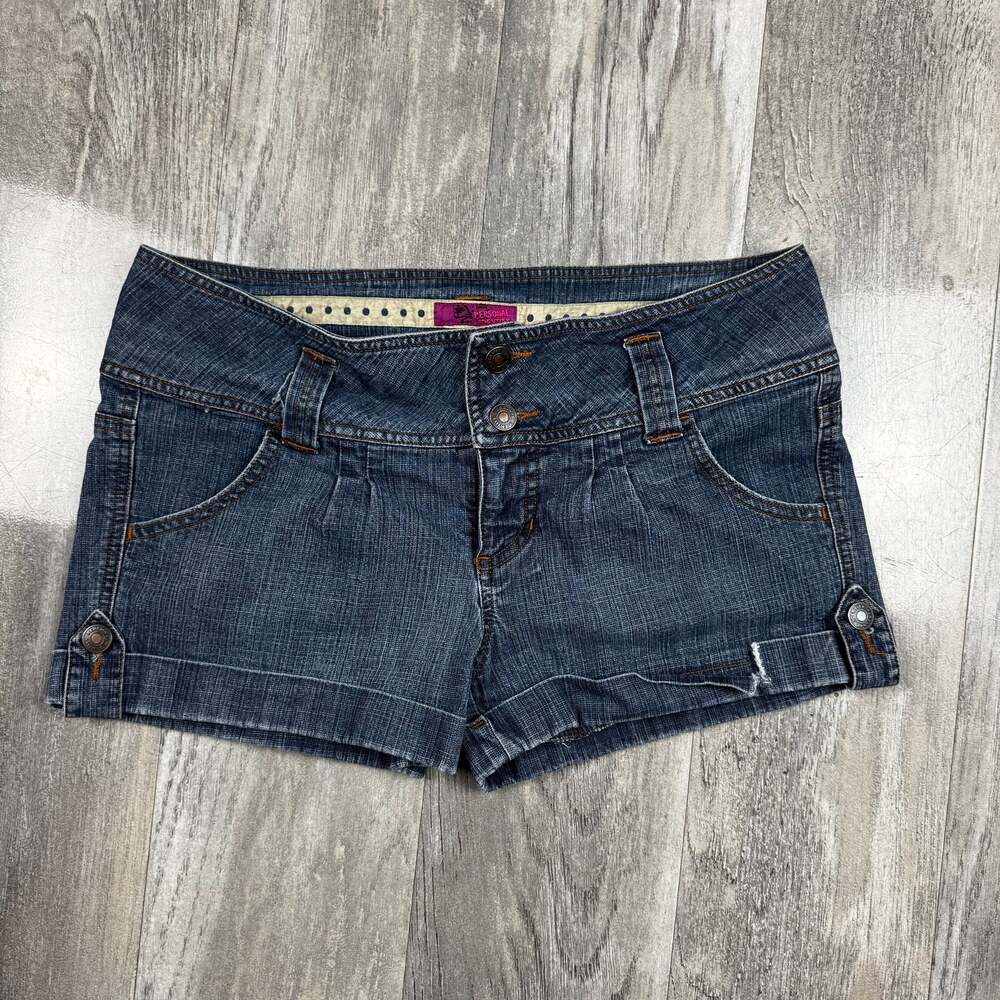 Personal Identity Low Rise Cutoff Denim Shorts